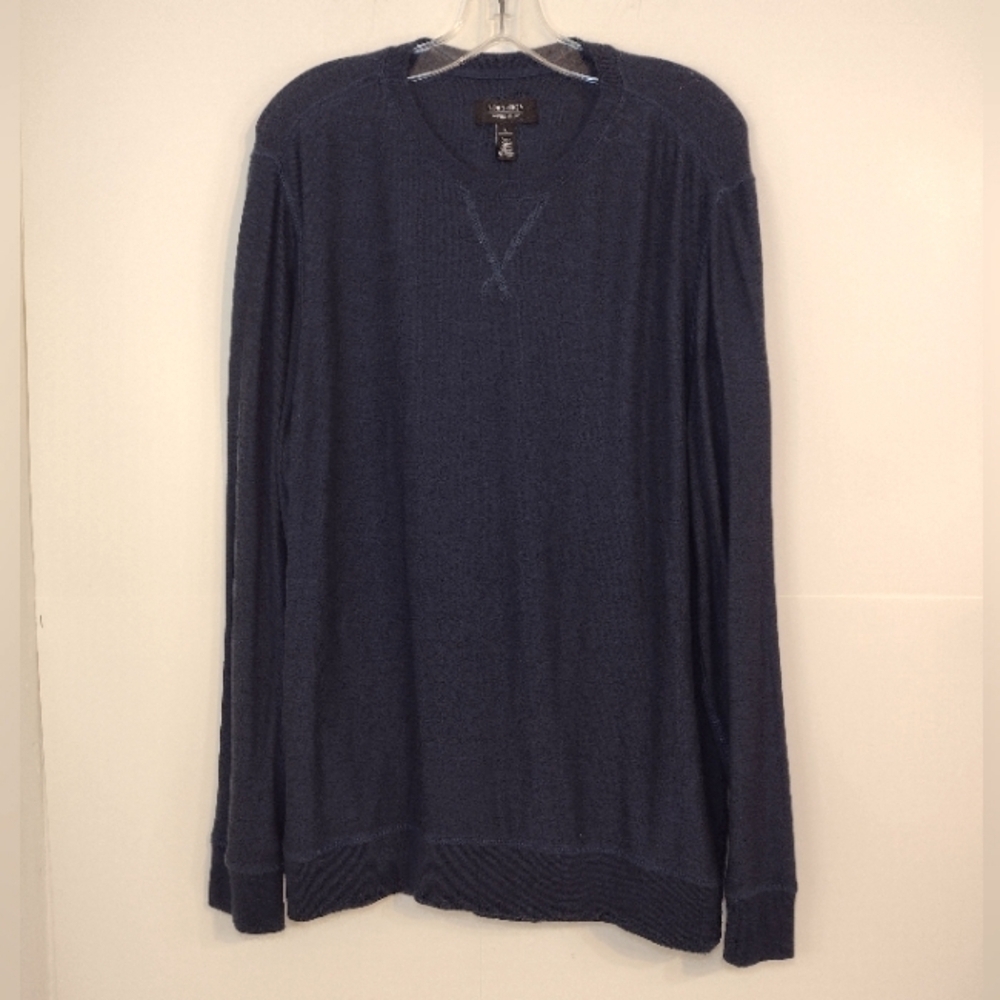 Nordstrom Men's Shop Navy light weight sweater size (L)